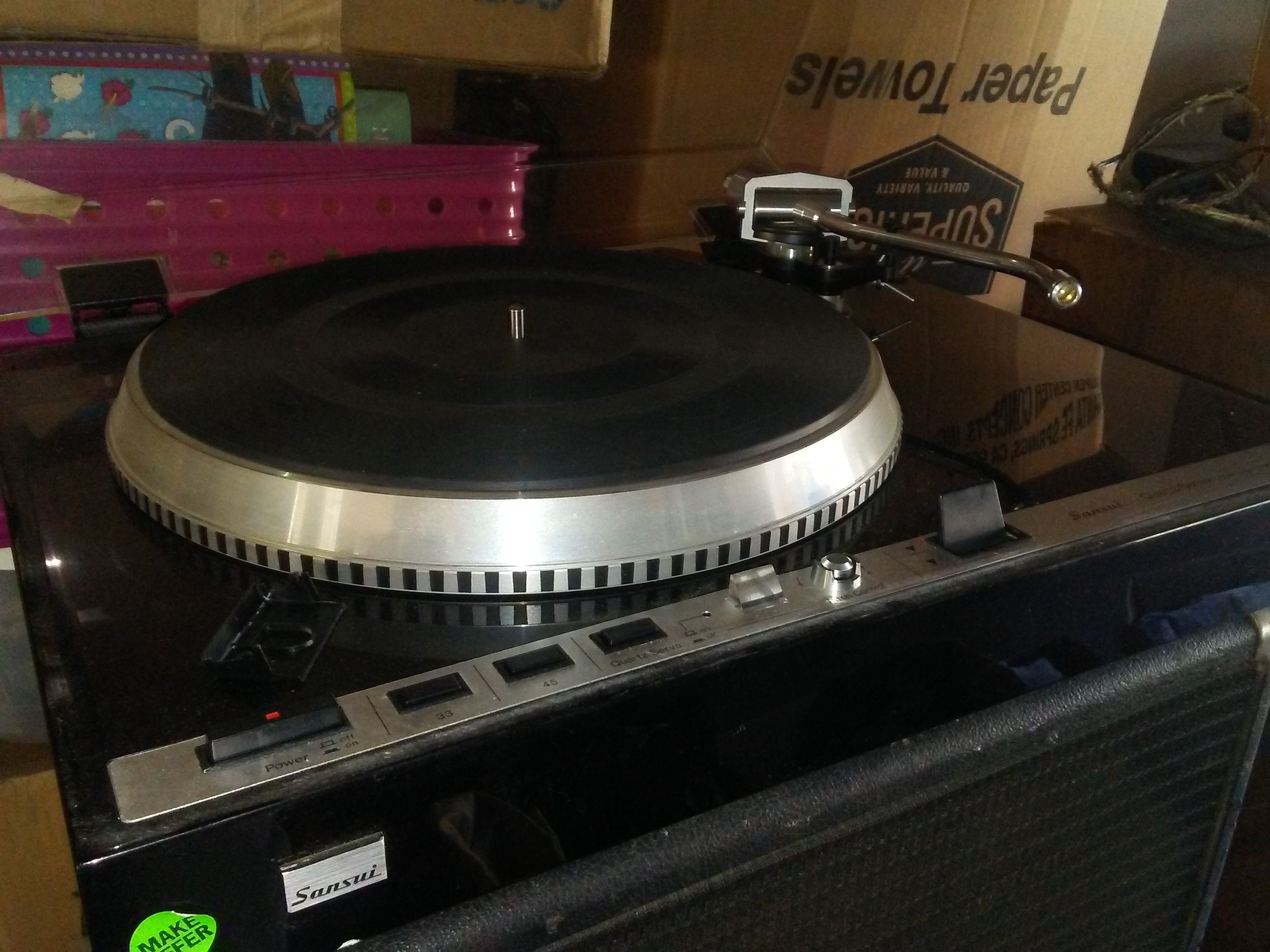 Sansui SR 838 Quartz Servo Direct Drive Turntable