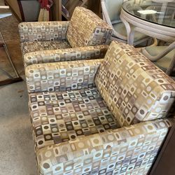 Pair of retro armchairs
