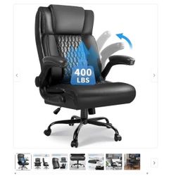 BOSSIN Executive Office Chair,Big and Tall Office Chair with Ergonomic,High Back,and Lumbar Support - New Black