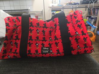 MICKEY MOUSE Loungefly X Disney Nylon Duffle Bag in Red