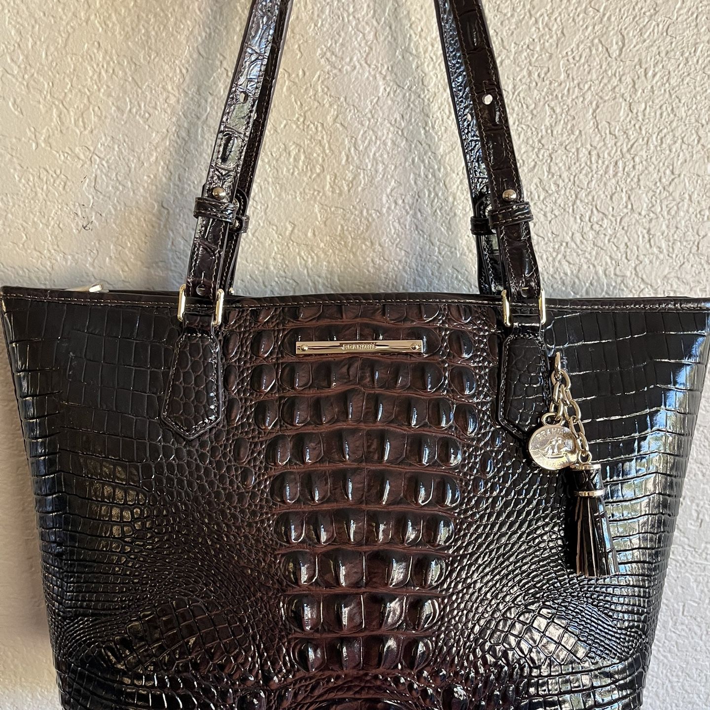 NEW BRAHMIN COCOA Melbourne, medium shoulder bag.