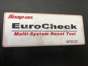 Snap-on Euro Check Multi System Reset Tool MTSC25