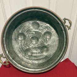 Antic Cooper Egg Poscher Pan! Berry Old