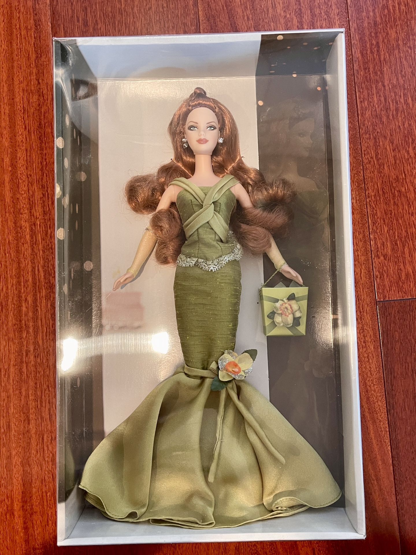 Birthday Wishes Barbie-Silver Label-Green Dress 2004