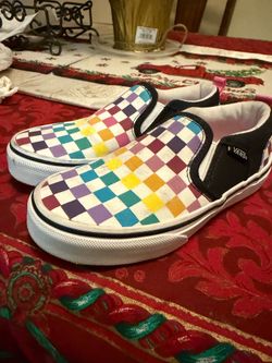 Rainbow girls vans size 12.5