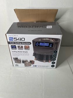 Nadex S540 Pro Coin Counter, Sorter, and Wrapper NCS8-1109