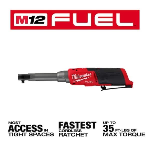 Milwaukee M12 FUEL 12V LithiumIon Brushless Cordless 3/8 in. Extended