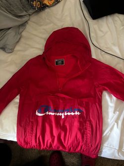 Champion Half-Zip Windbreaker Jacket Large
