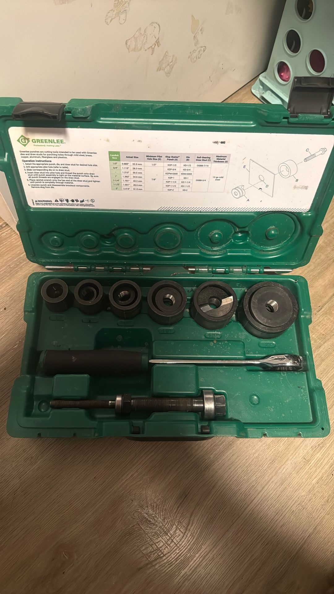Greenlee Knock Out Punch Kit