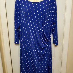 Jacklyn Smith purple Faux wrap dress NWT XXL