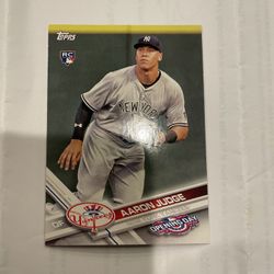 Aaron Judge Opening Day Topps Baseball Card 