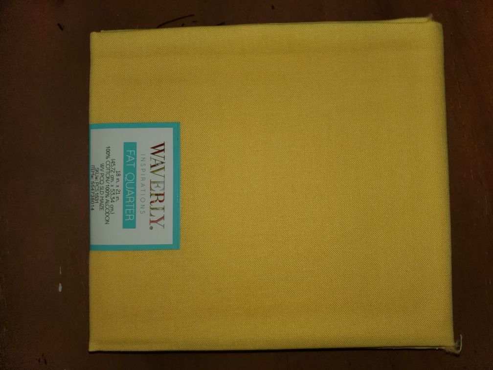 Yellow 100% cotton fabric