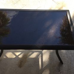 Glass top end table