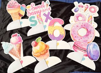 Sweet Sassy and “Six" party supplies