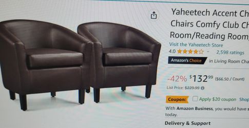 2- New Letather Chairs