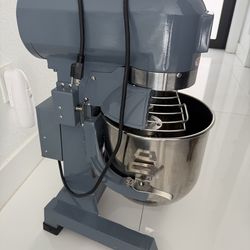 Commercial Food Mixer 15QT 600W 110V 3 Speeds Adjustable, Stand Mixer Dough Kneading Machine with Stainless Steel Bowl Dough Hooks Whisk Beater, With 