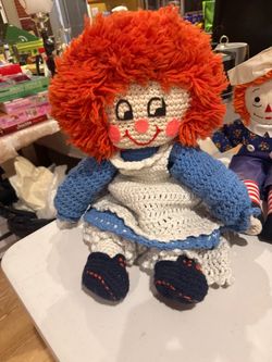 Raggedy Anns and Andy set with Vintage Rocker