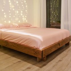 Minimalist Elegant Wooden Bed Frame