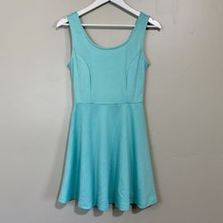 DNA Couture Women’s Sleeveless Skater Dress Light Blue Size Small NWOT