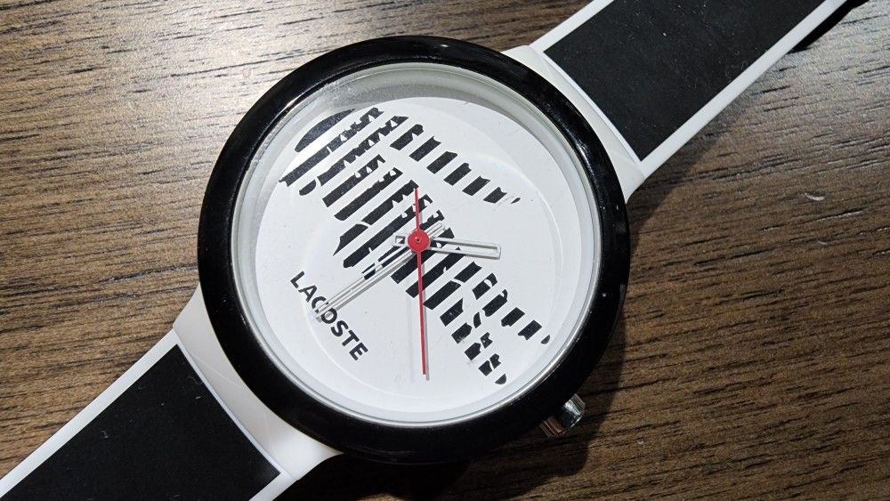 LaCoste Wrist Watch White Stanless Steel Back 3atm Water Resistant