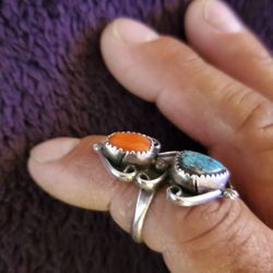 Vintage 60'S Southwestern Silver Ring 