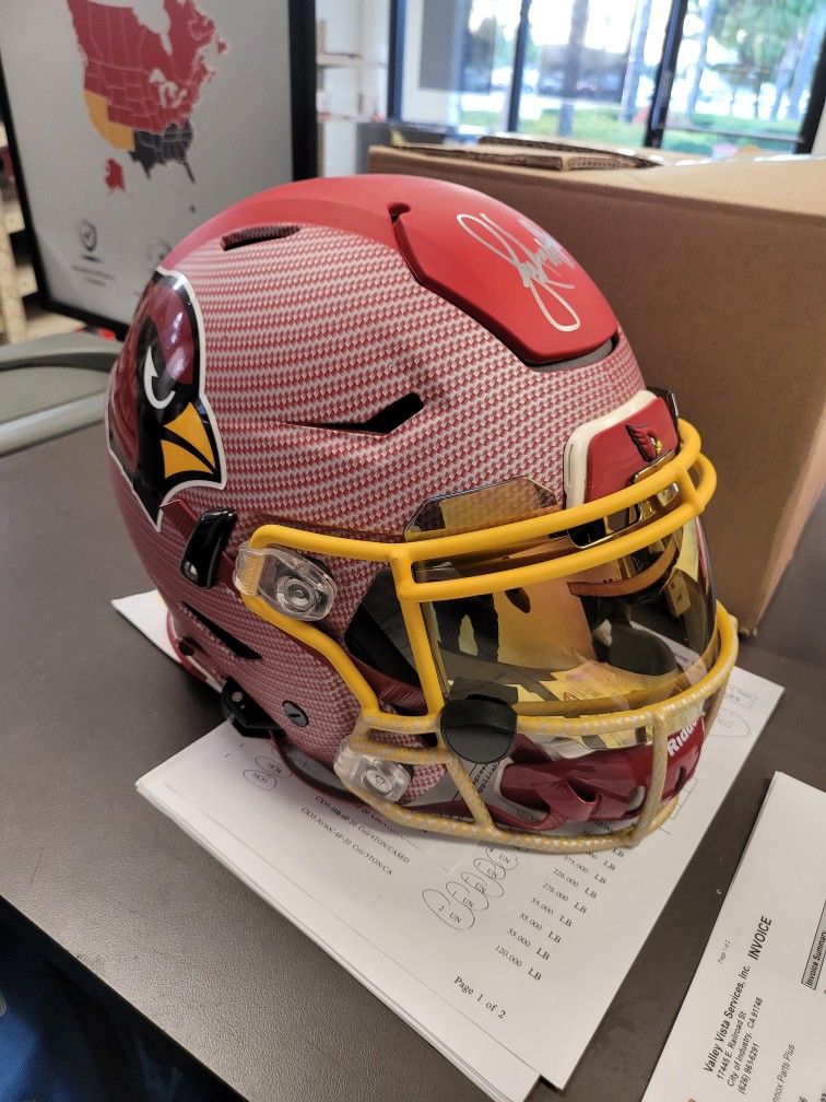 Larry Fitzgerald Autograph NFL Speedflex Helmet