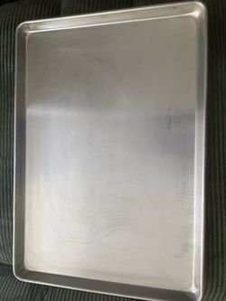 12 large metal kitchen trays