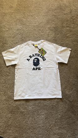 White bape tee