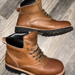 Brown Leather Boots 
