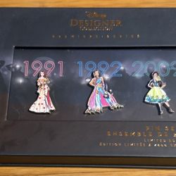 Disney Pin Set - Designer Collection Princesses