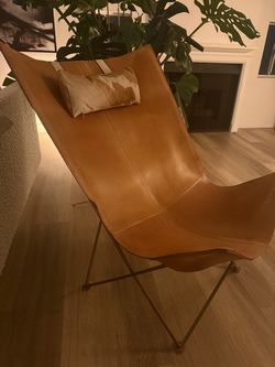 Leather chair CB2