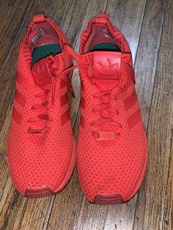 All red men’s Adidas 8 1/2