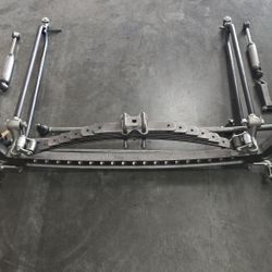 1932-34 Ford Front Drilled 4" Drop Straight Axle Complete Hairpin Suspension.