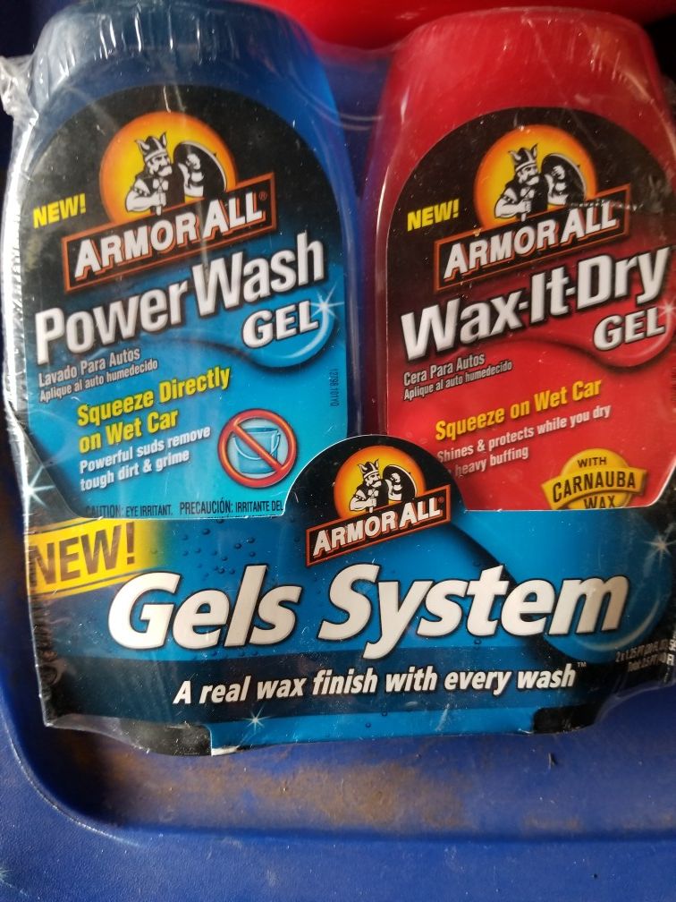 Power wash gel system for detailing csrs.