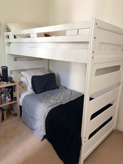Sturdy White Bunk Bed