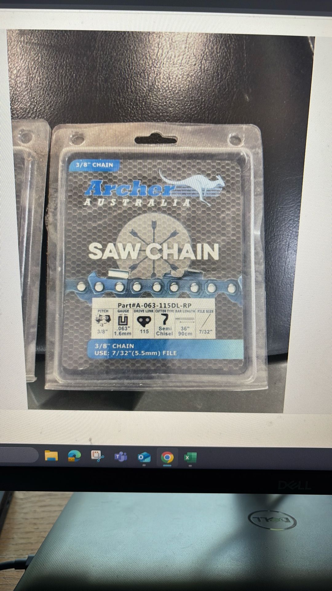 2 Packs 36” Chainsaw Ripper Chain