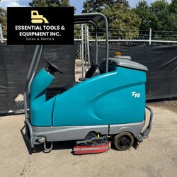 2018 Tennant T16 Battery Ride-On Floor Scrubber On Board Charger- 286 Hours