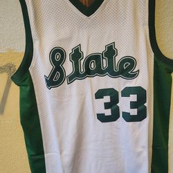 Magic Johnson Michigan State University Classic Basketball Jersey/Large 