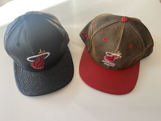 Miami Heat Set of Leather Hats 
