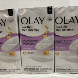 Olay Bar Soap 6 Bars Per Pack—Age Defy  (*Please Read Post Descriptions*)