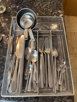 Silverware, Measuring Cups & Organizer Tray