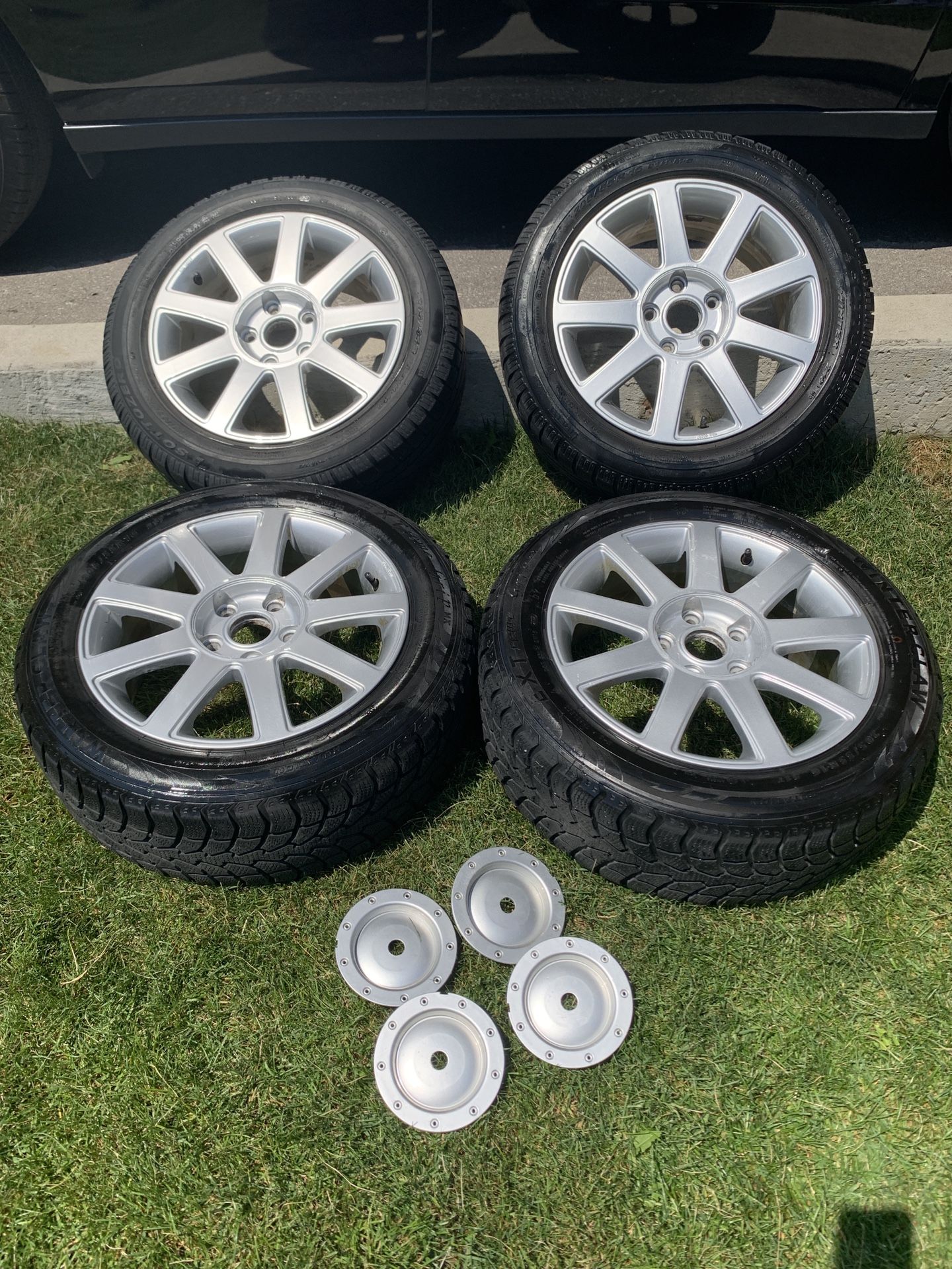 Rims on Winter Rubbers 5x112mm offset is 42mm