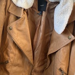 Women’s Size S Faux Leather Jacket Brand New