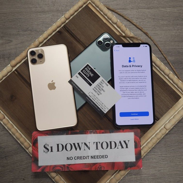 Apple iPhone 11 Pro - $1 DOWN TODAY, NO CREDIT NEEDED