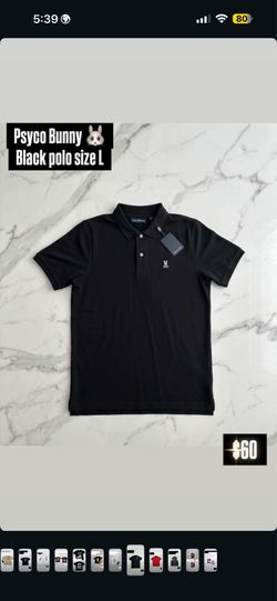 Black Psyco Bunny Polo