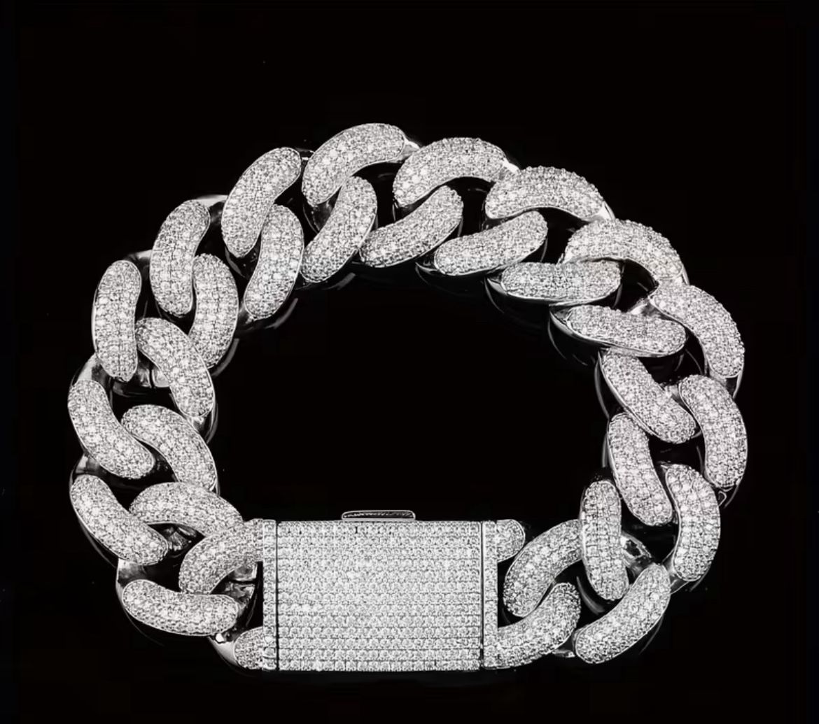 moissanite Cuban bracelet