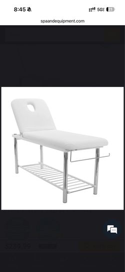 Solid Massage Table, Bed (Metal Frame With Towel Holder)