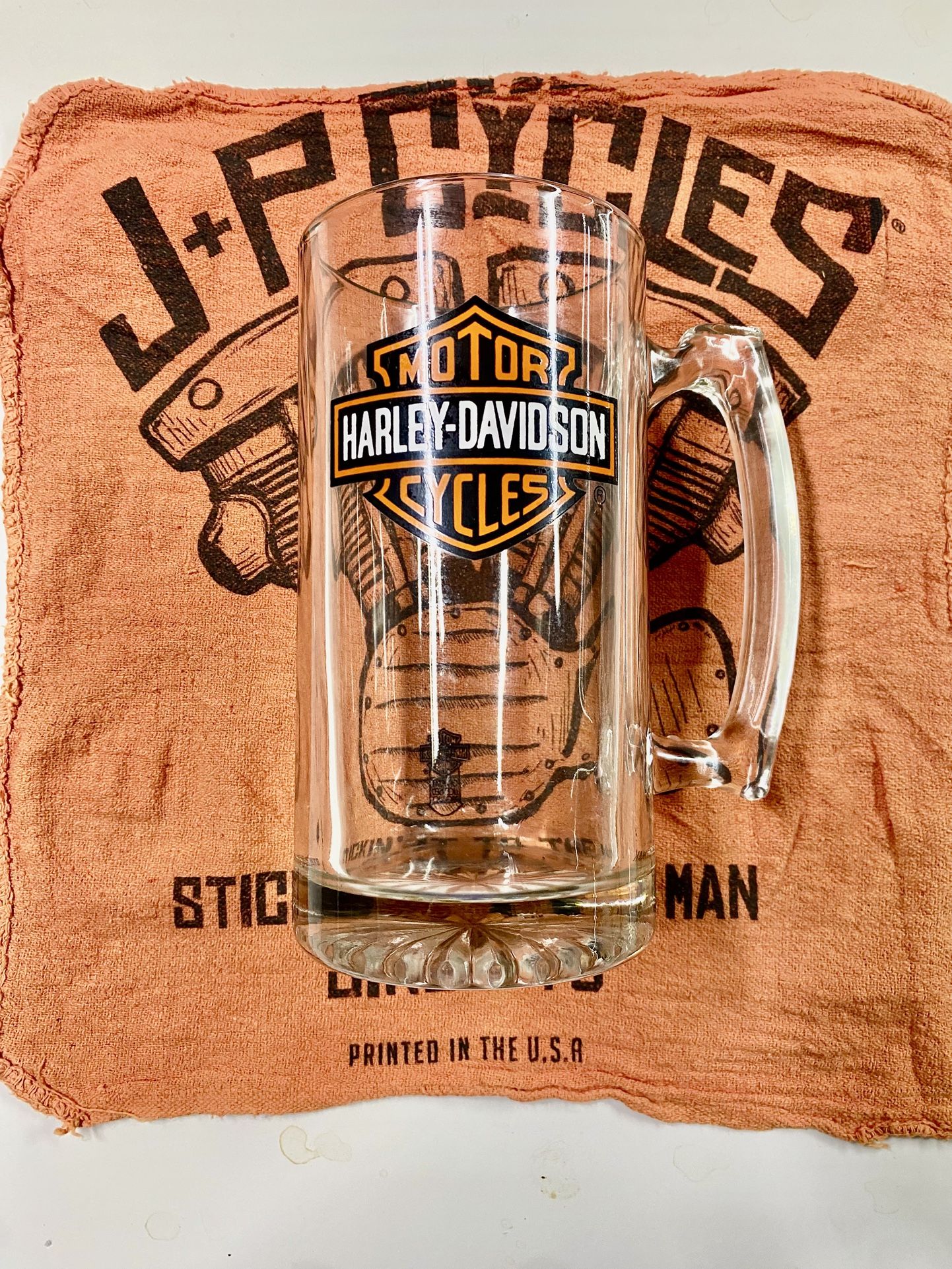 Harley-Davidson Glass Mug 