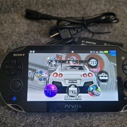 PS Vita Black 1000 series OLED Mod-ded Playstation Ps1 Psp Video Game Console 