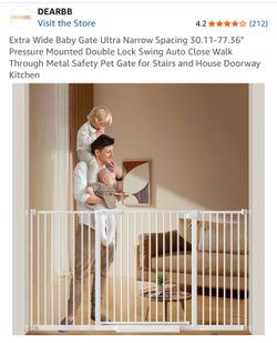 baby gate  pet  gate extra wide